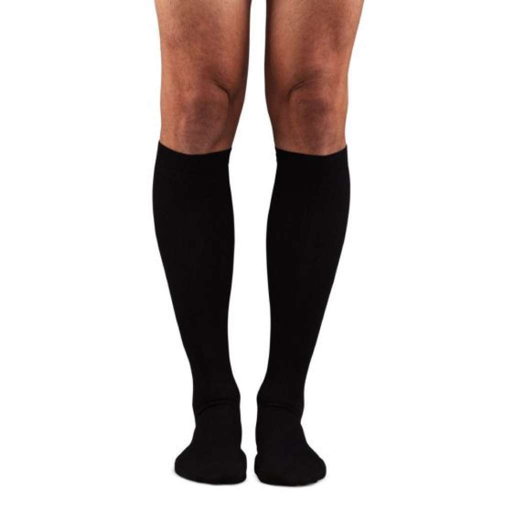 Dr. Comfort Men’s Essentials Below Knee 15-20mmHg (Black) Large