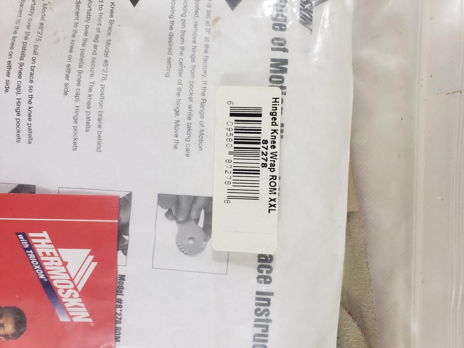 ThermoSkin Range of Motion Hinged Knee Wrap Brace Size 2XL