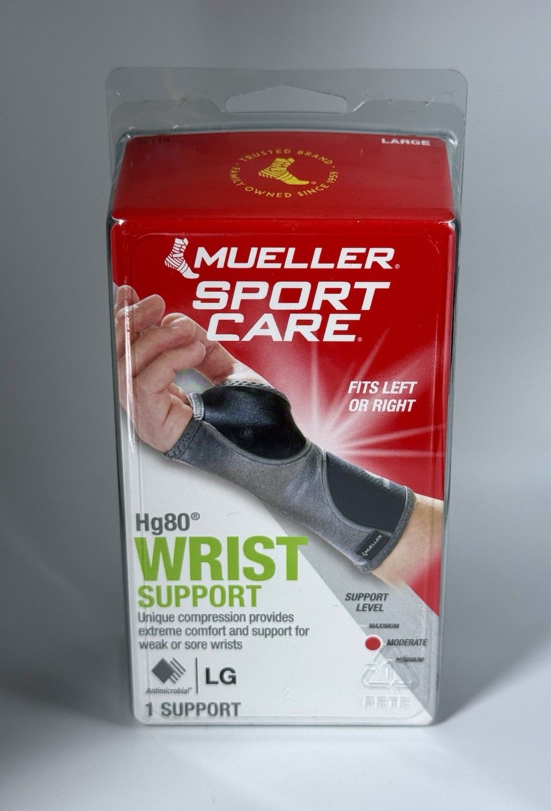 Mueller Sports Care Hg80 Wrist Support (Moderate) Left Or Right NIB
