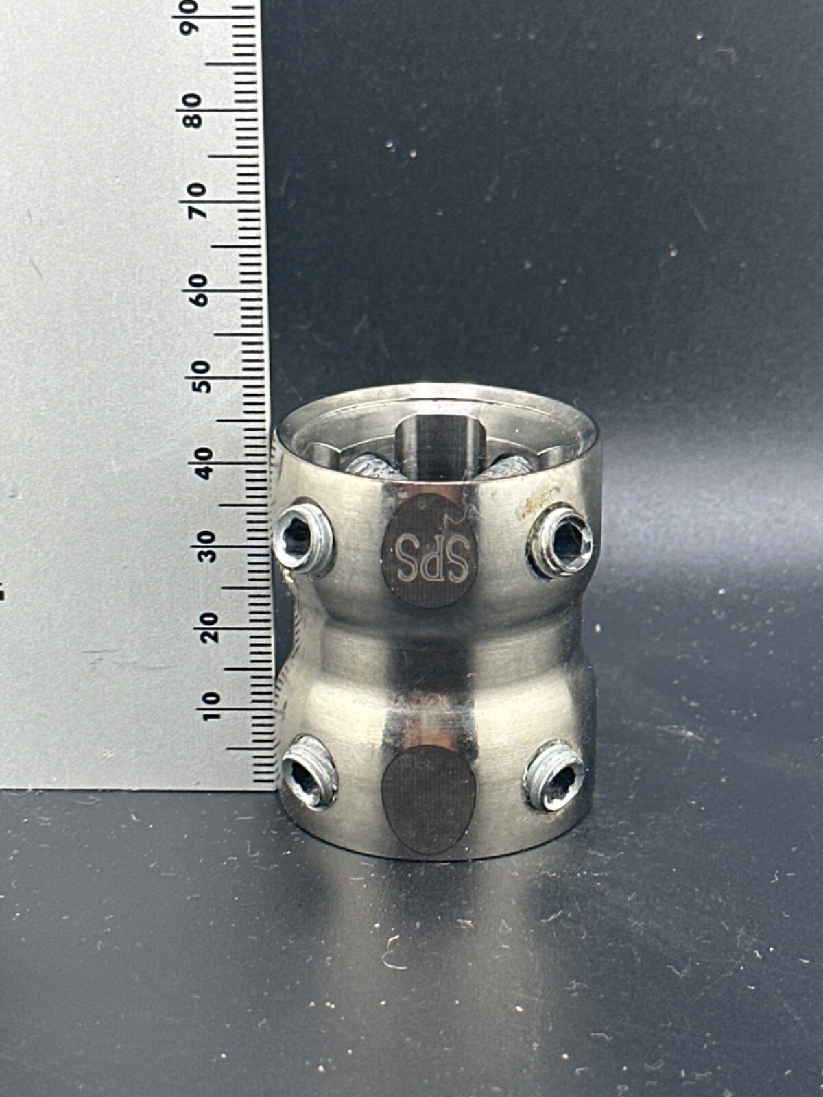 Prosthetic double end female receiver. 30mm parts components adapters
