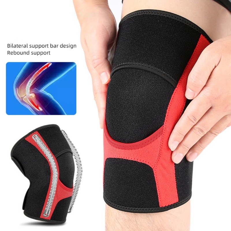 Knee Brace Support with Side Stabilizers Shock Absorption Knee Patella Sleeve