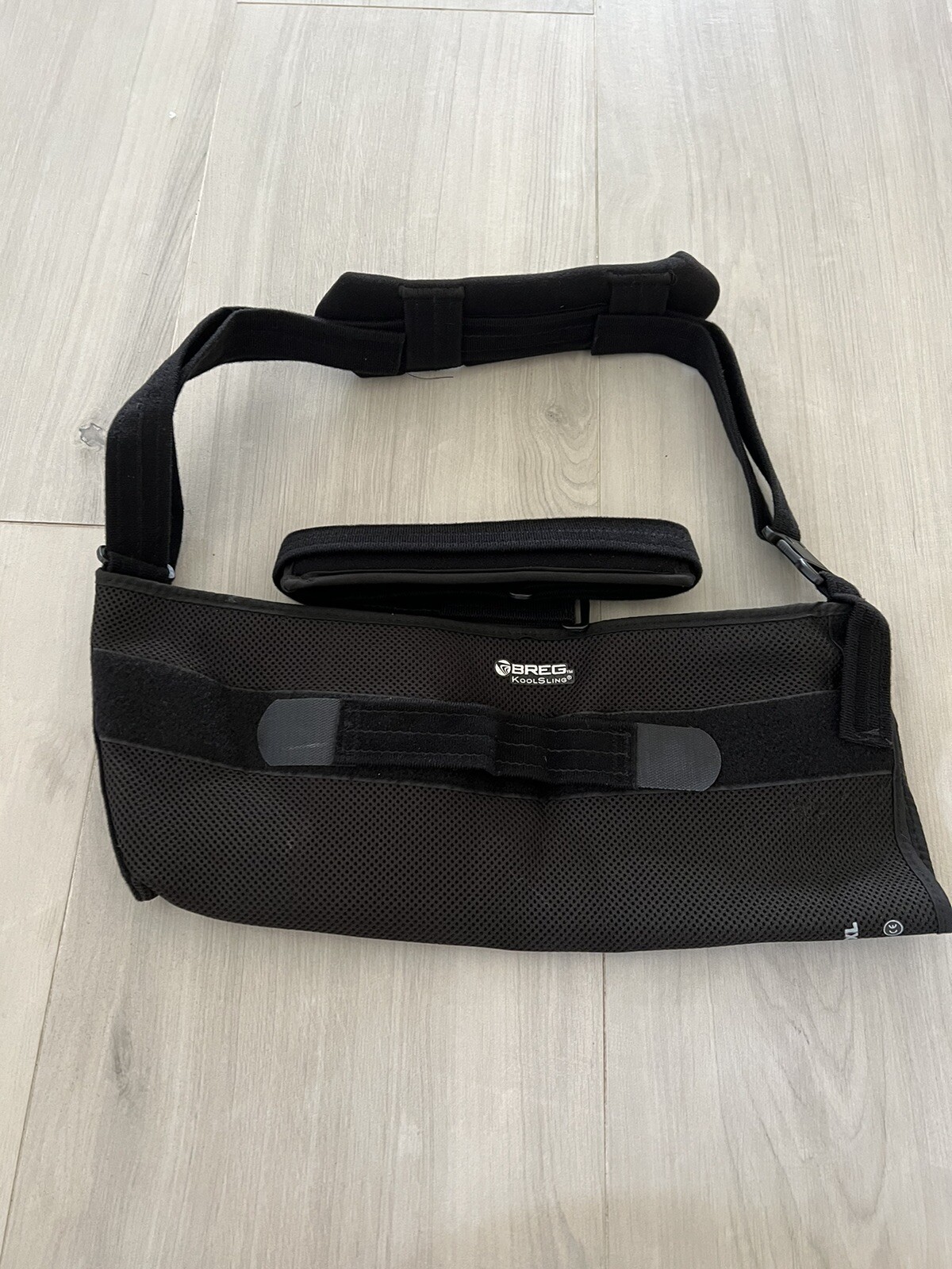 Breg Kool Shoulder Sling Black and Blue Soft