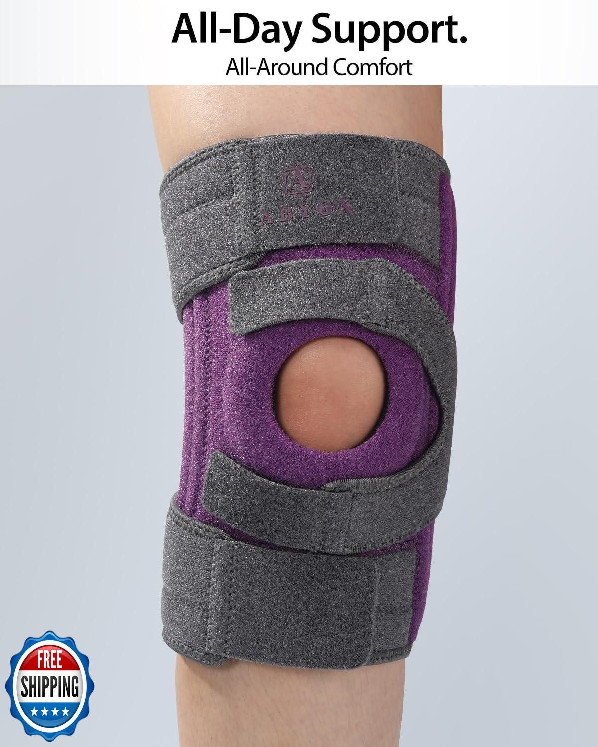 ABYON Knee Brace for Women and Men Meniscus Tear, ACL, Arthritis, Knee Suppor