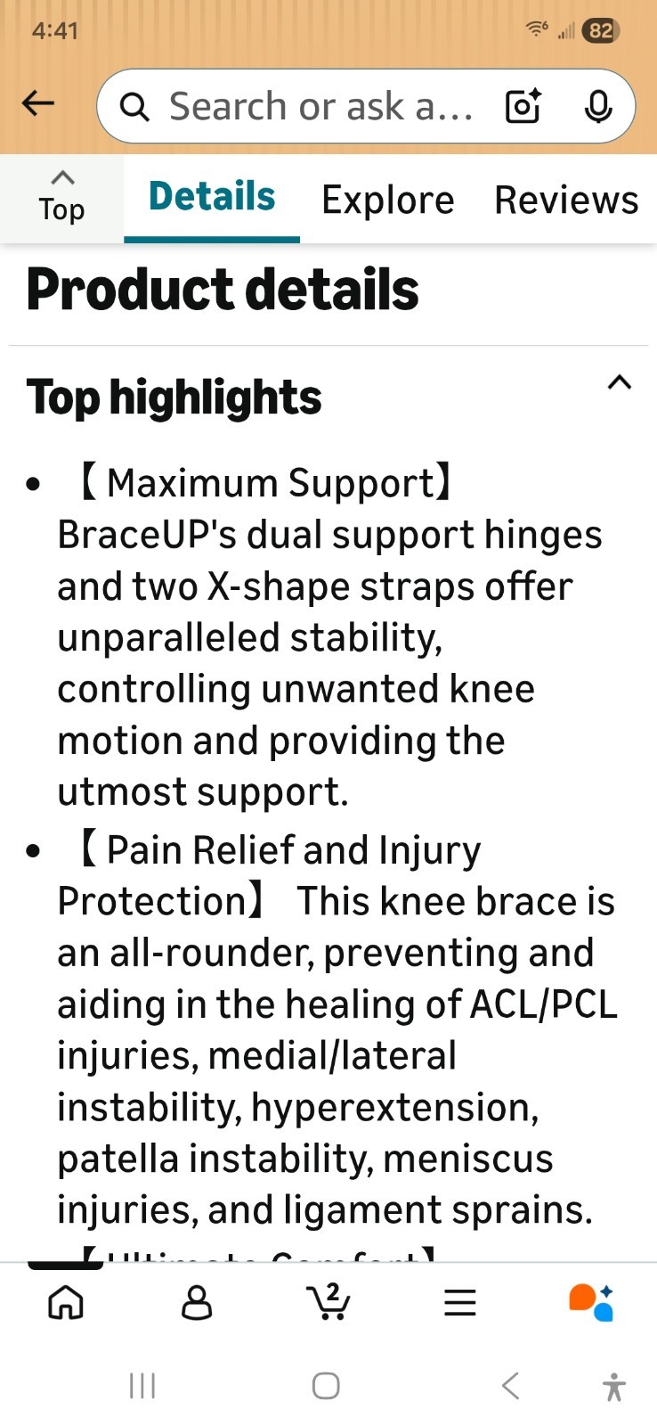 BraceUP Hinged Knee Brace Support for Knee Pain – Maximum Support and Comfort…