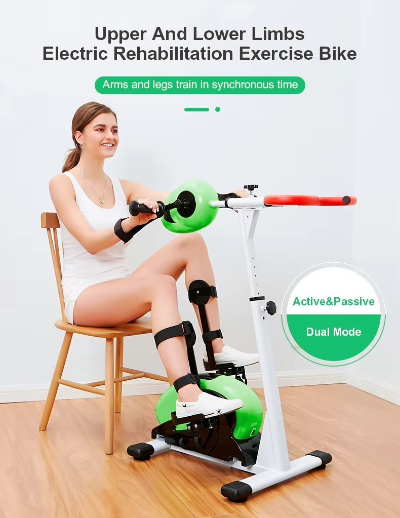 Disabled Electric Arm and Leg Rehabilitation Bike Pedal Exerciser with Foot Boot