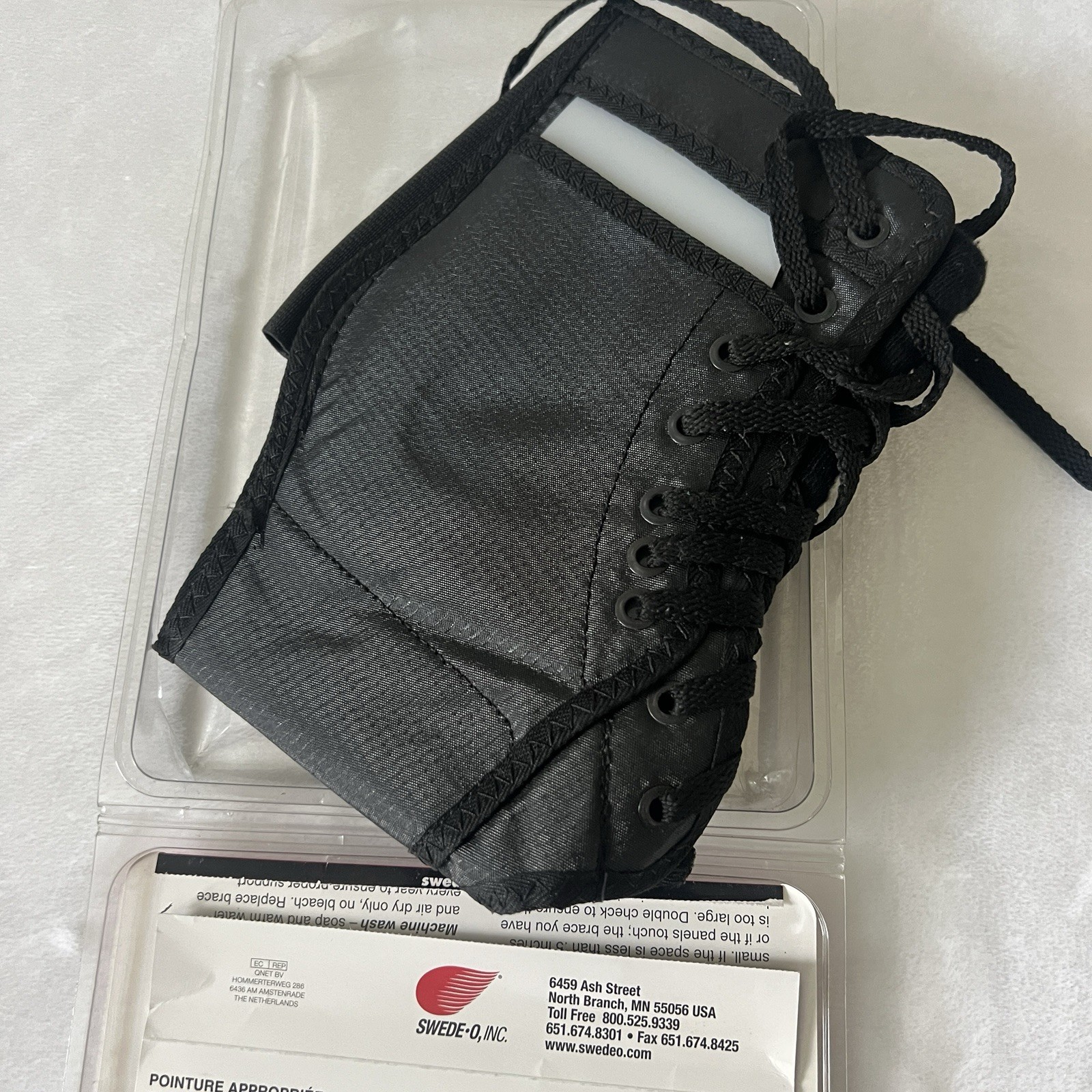 Swede-O Ankle Lok Brace Black Lace Up Size Large Unisex Medical Equipment Ortho