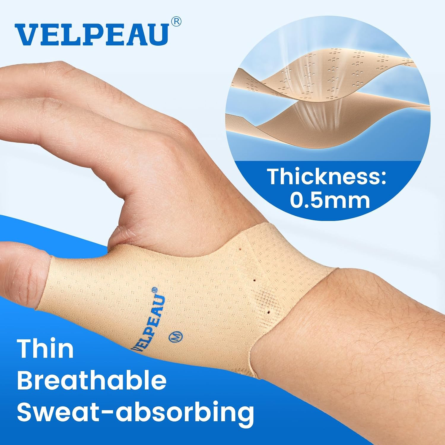 Thumb Compression Sleeve for Tendonitis (Pack of 2), Seamless Technology, Glo…