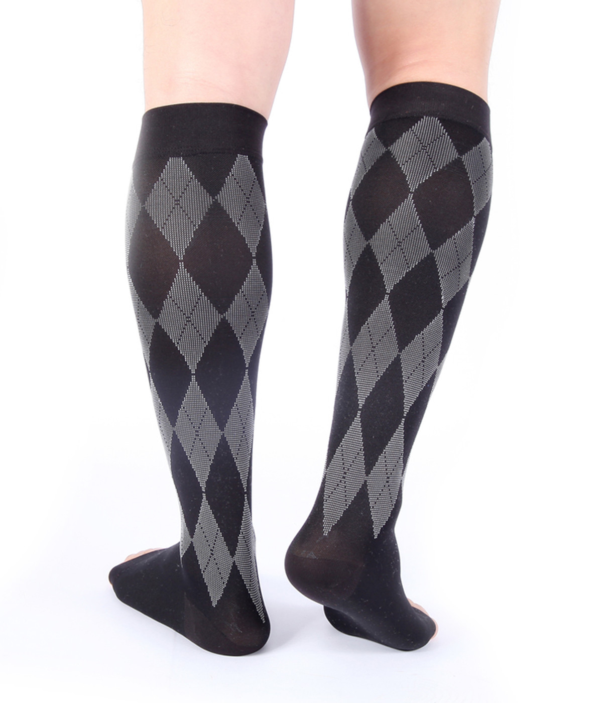 DOC MILLER OPEN TOE COMPRESSION STOCKINGS 20-30MMHG RELIEVE VARICOSE PAIN Socks