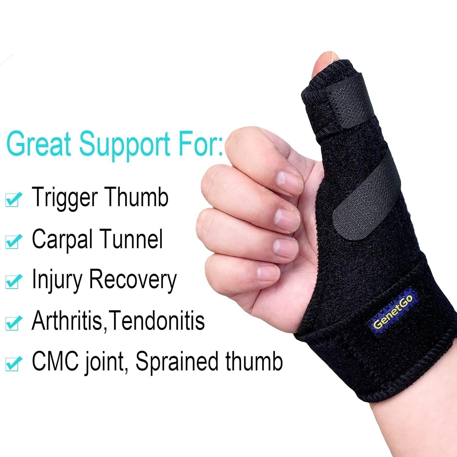 Thumb Spica Splint for Trigger Thumb – Support for Pain Relief & Sprains