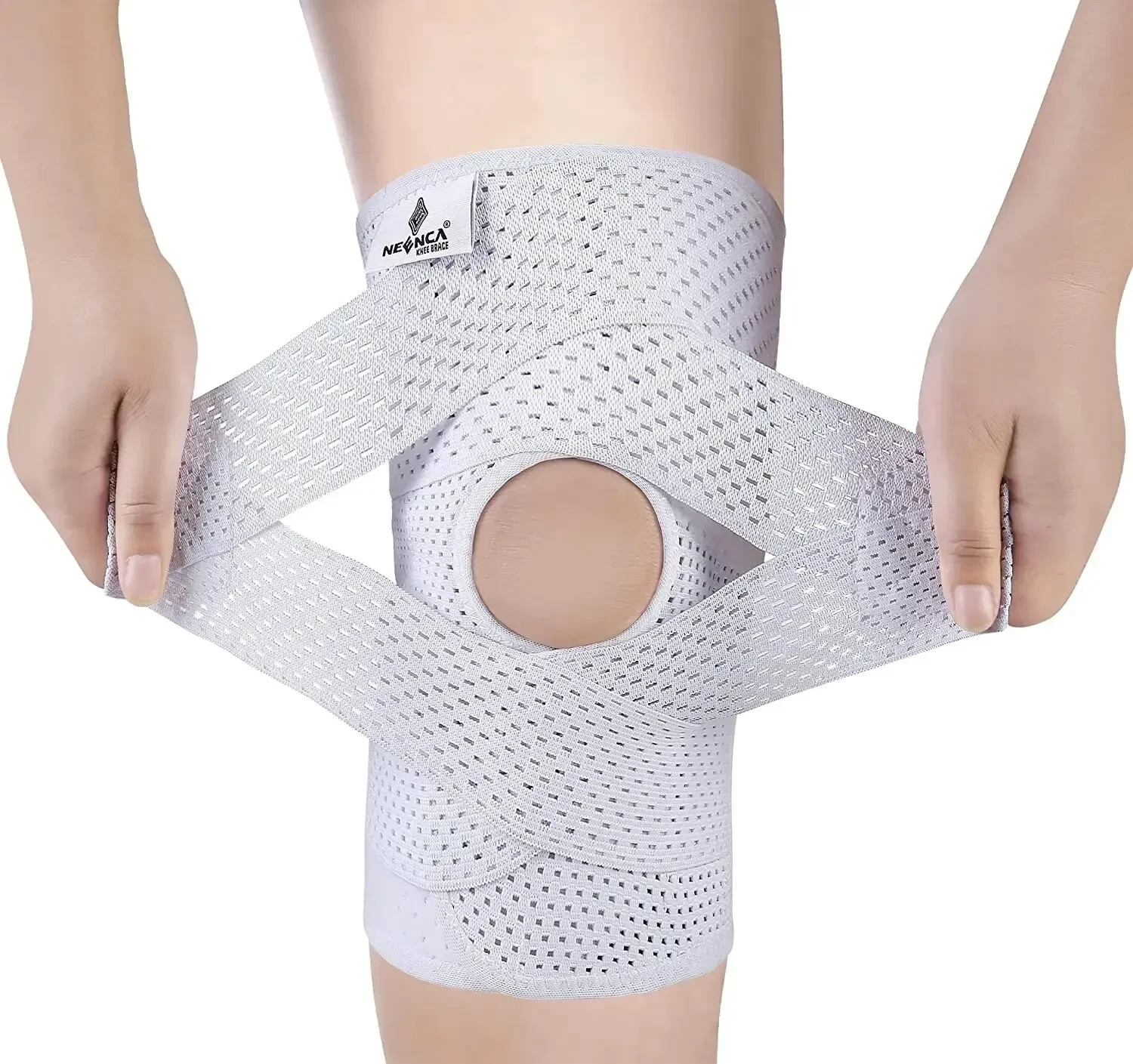 Bareform Knee Brace for Meniscus Support – Adjustable, Patella Stabilizer, Pain