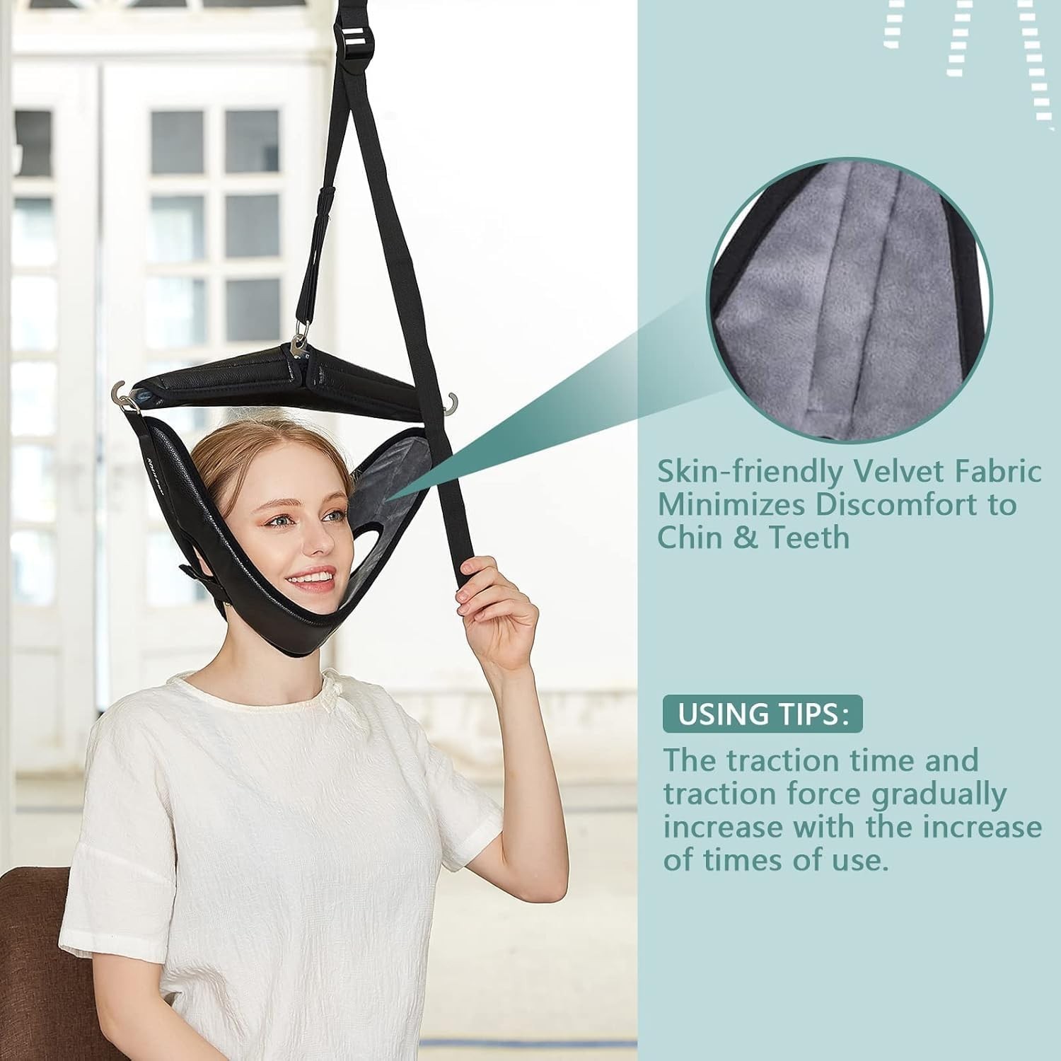 Adjustable Neck Stretcher – Portable Cervical Traction Device for Pain Relief