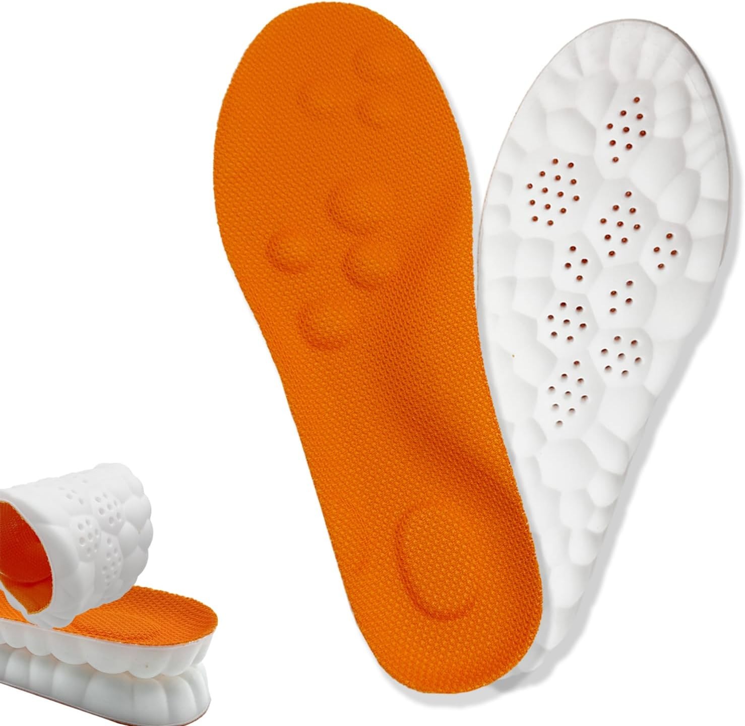 2026 New Steppers Insoles for Men & Women,4D Cloud Massage Memory Foam Insoles