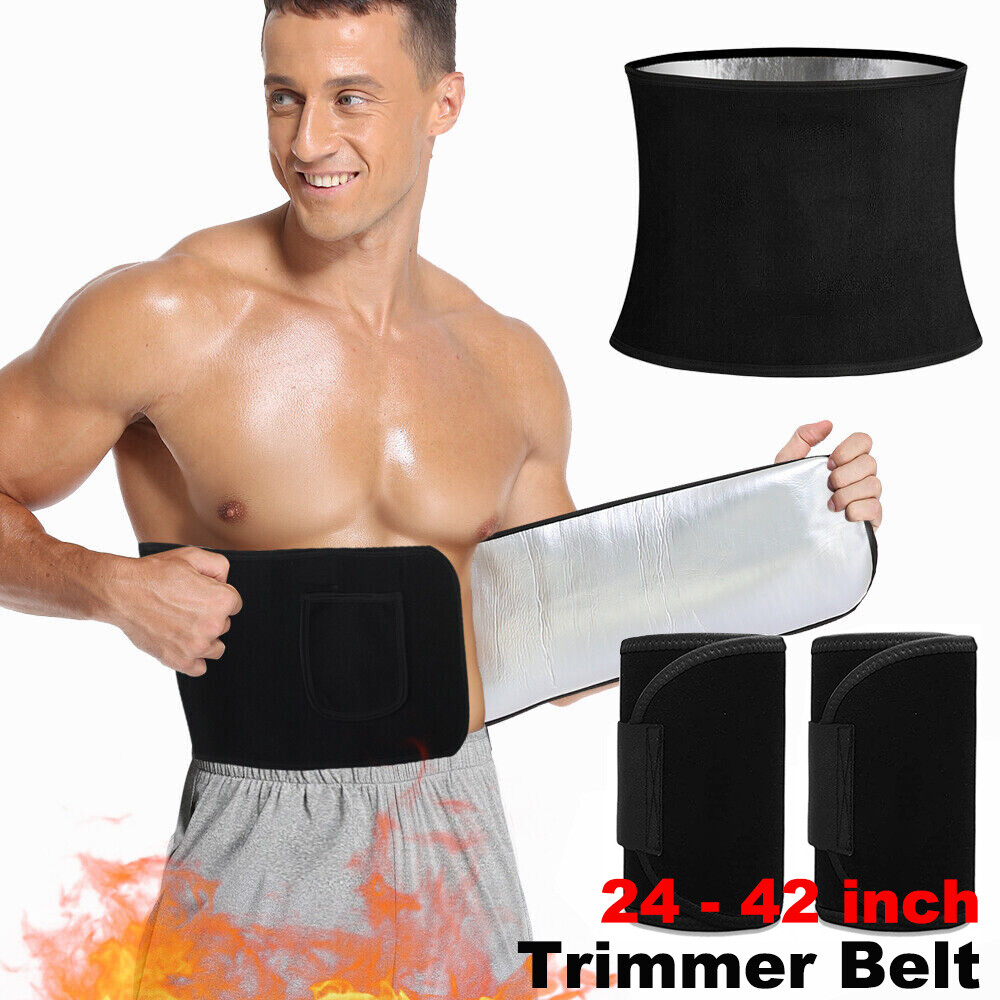 Men Waist Trainer Body Training Shaper Sweat Belt Tummy Control Cincher Girdle