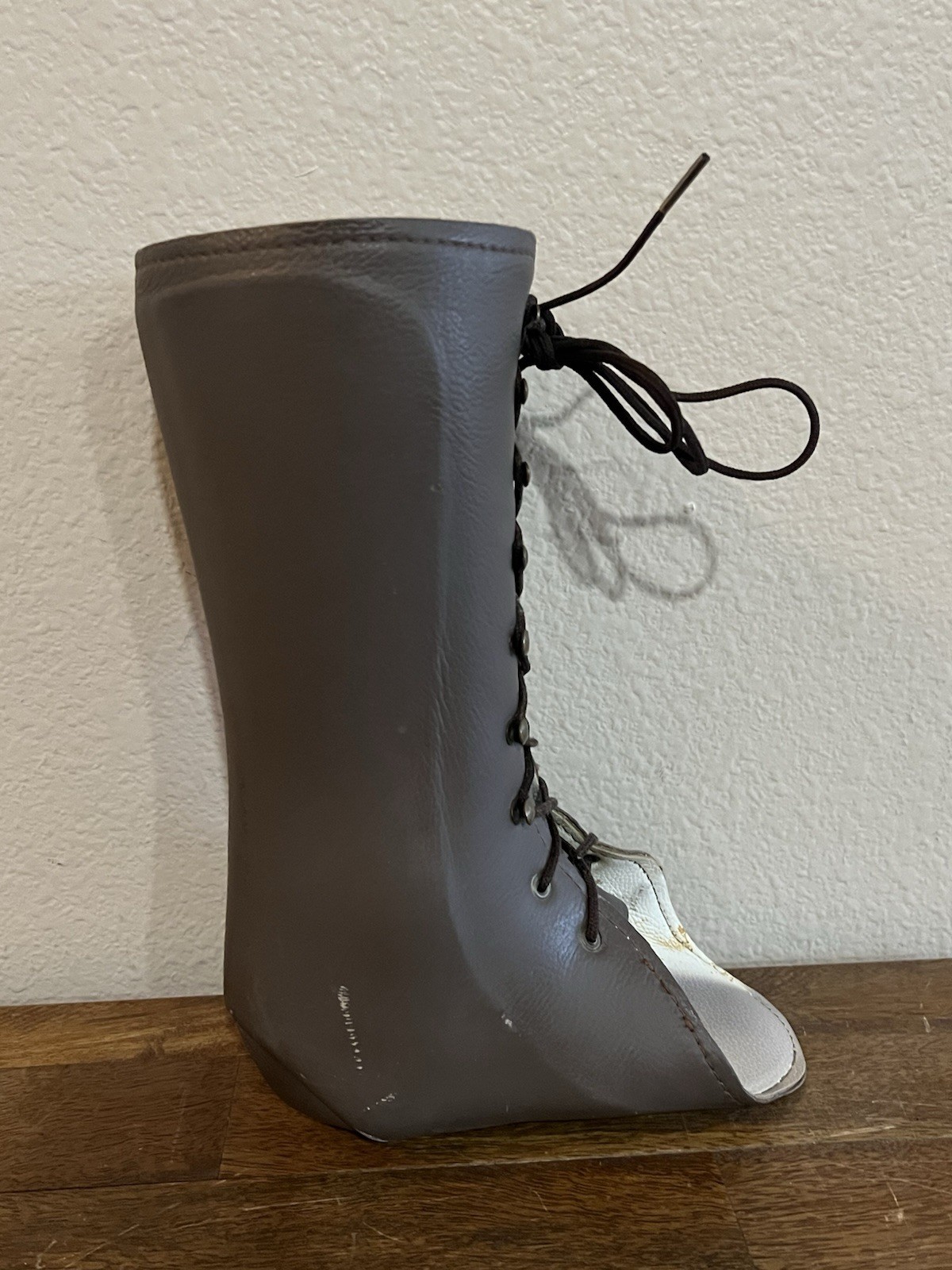 Brown Leather Custom Ankle Brace Support Right AFO