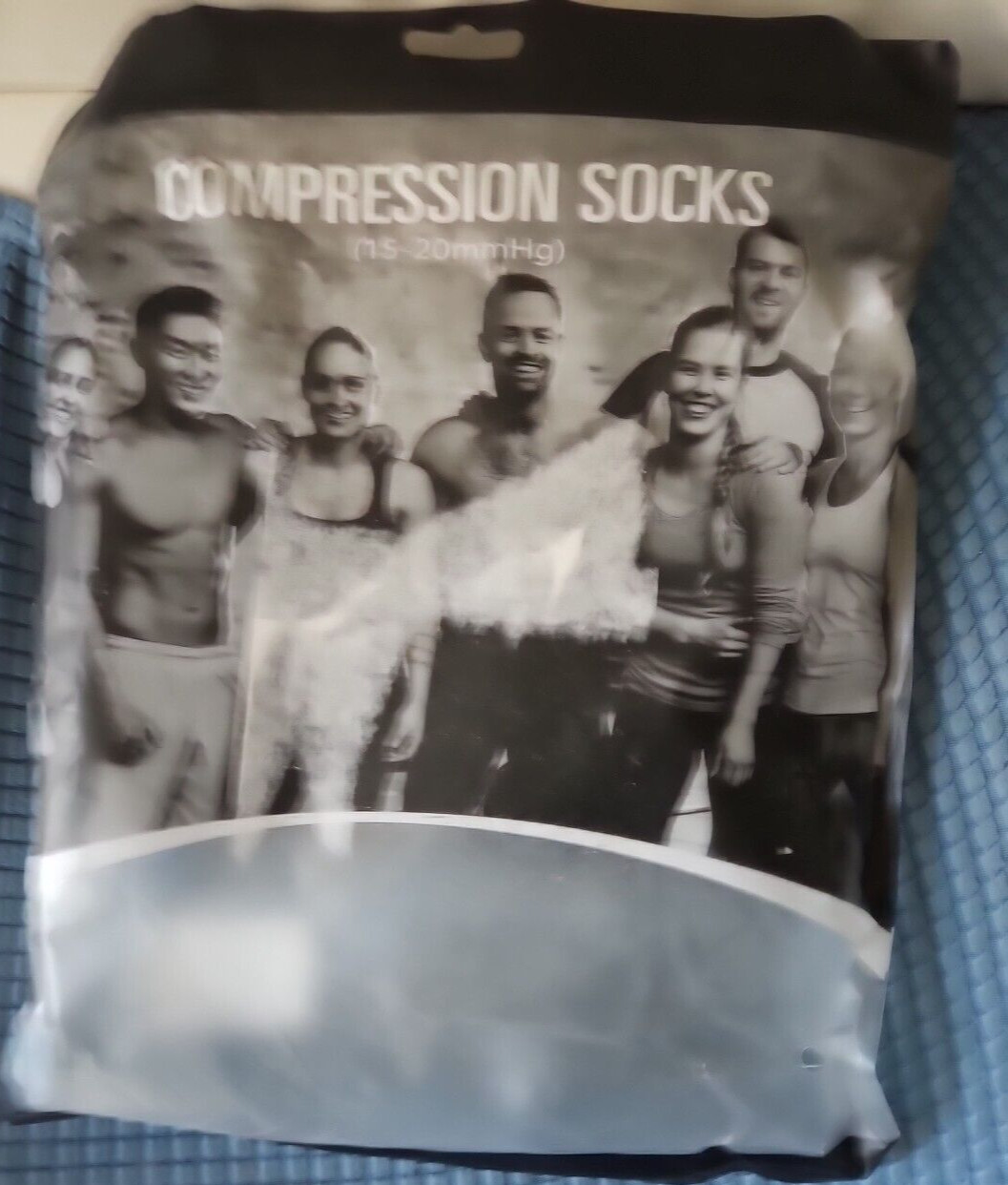 6 Pairs Pack 15-20 mmHg Sports Travelers Anti-Fatigue Compression Socks 9-11