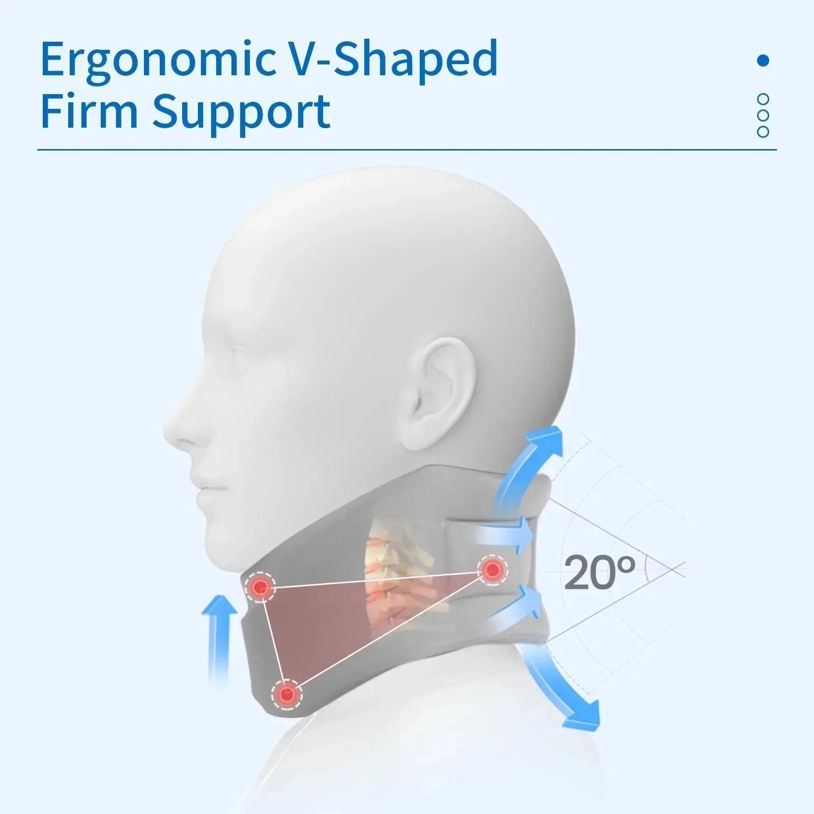 1PC Adjustable Cervical Neck Brace Soft Sponge Neck Support Collar Sleep