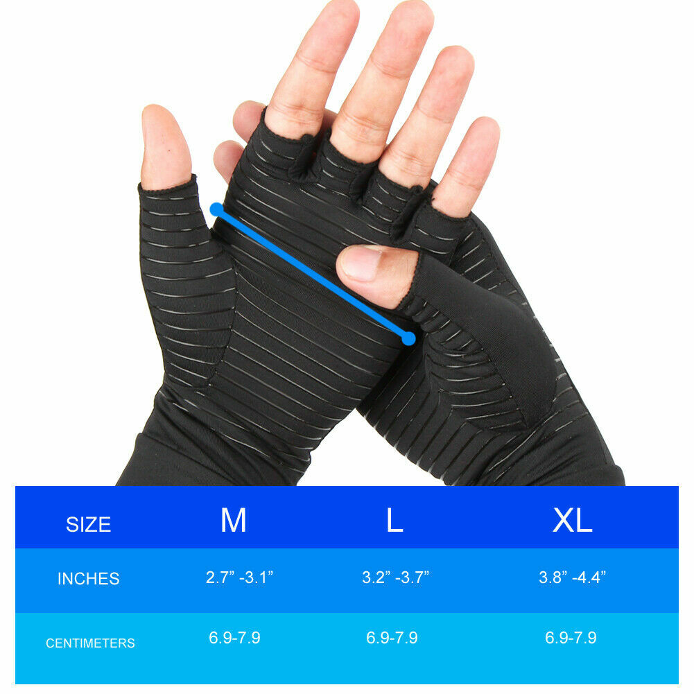 Pressure Gloves Work Health Half Finger Gloves Relieve Pain Rehabilitation USA