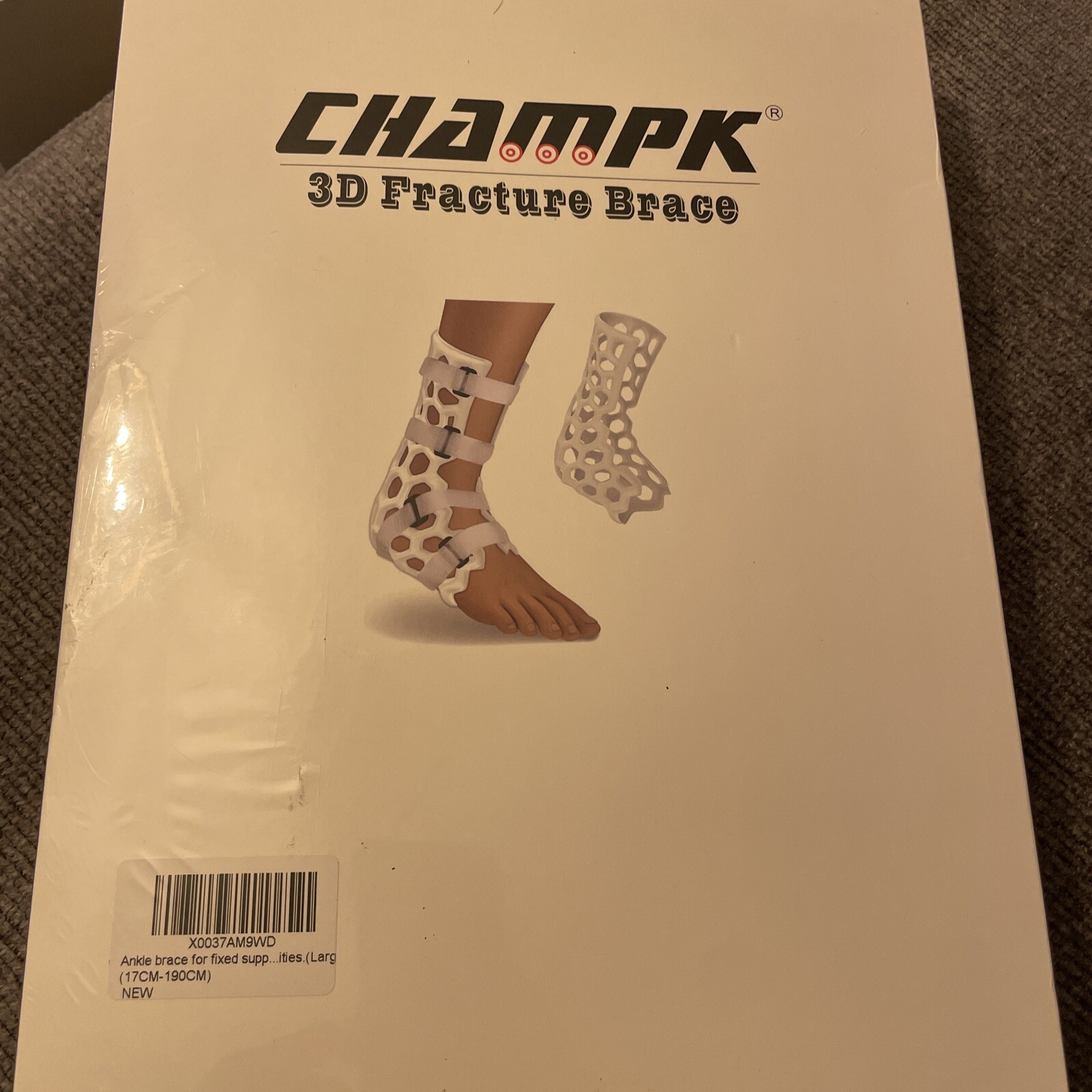 Ankle stabilizer for Foot Fractures, Ankle Sprains Champk L-17cm-190cm