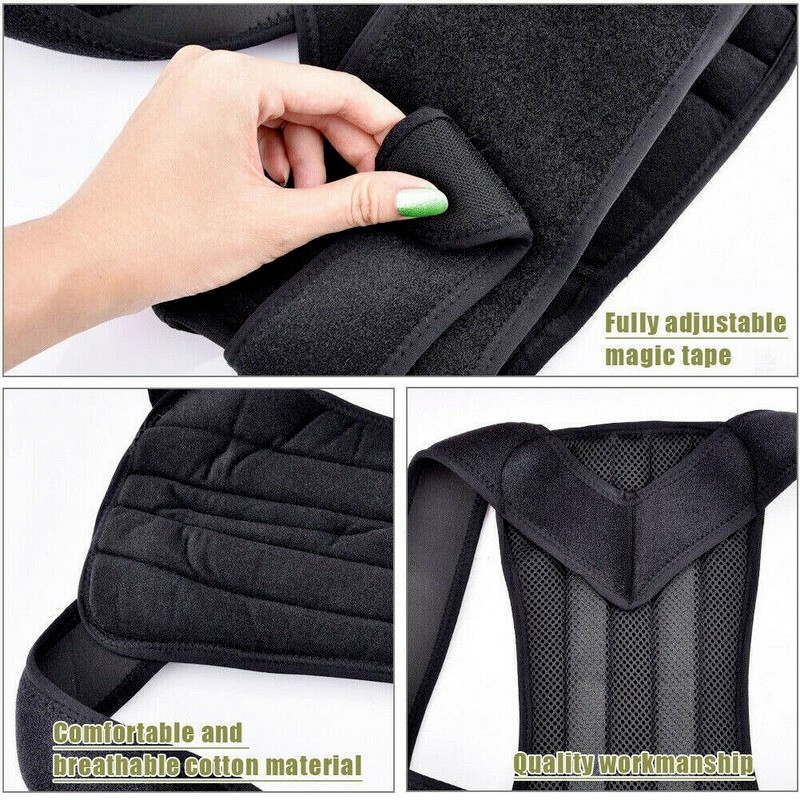 Hot Medical Scoliosis Posture Corrector Spine Back Support Shoulder Brace Belt