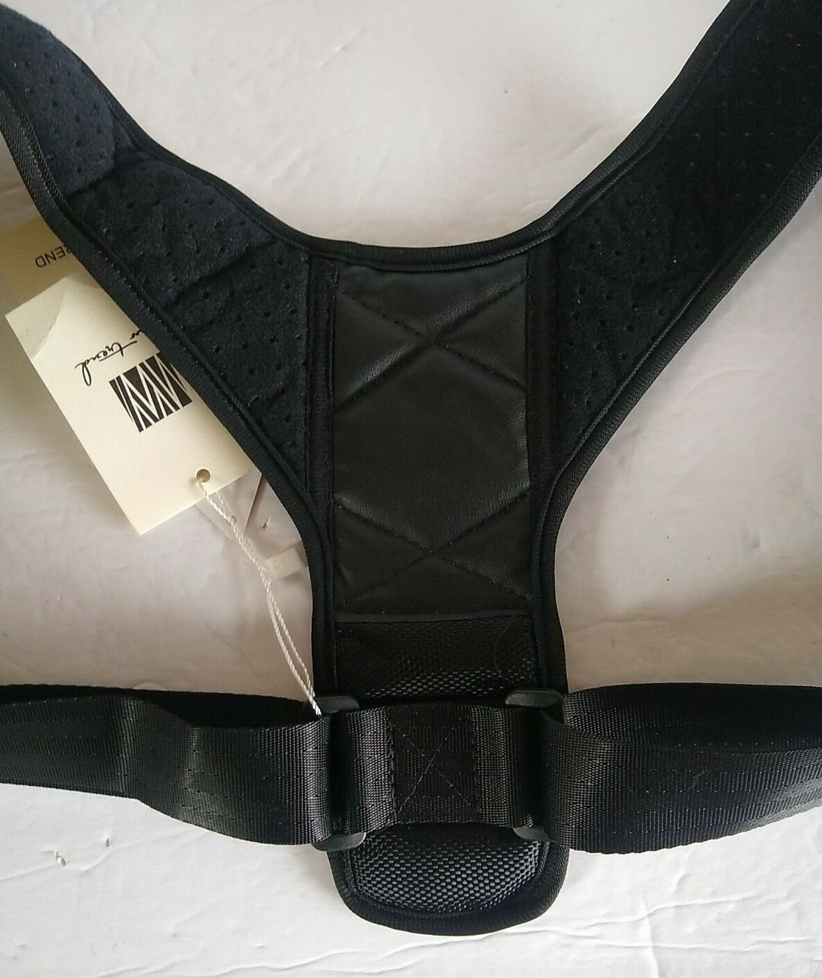Posture Corrector Strap Clavicle Brace Lightly Padded Hook & Loop Fastener NWT