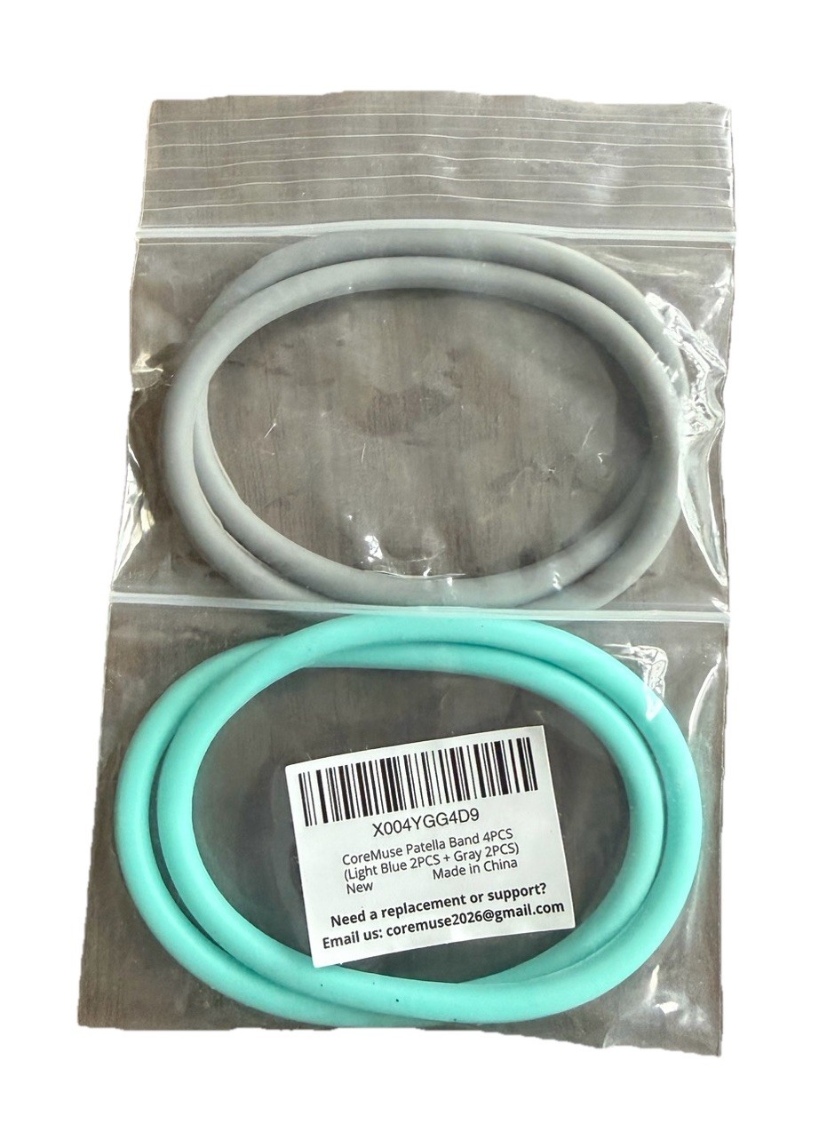 8pcs Patellar Tendon Support Strap, Silicone Patella Band Grey and Teal