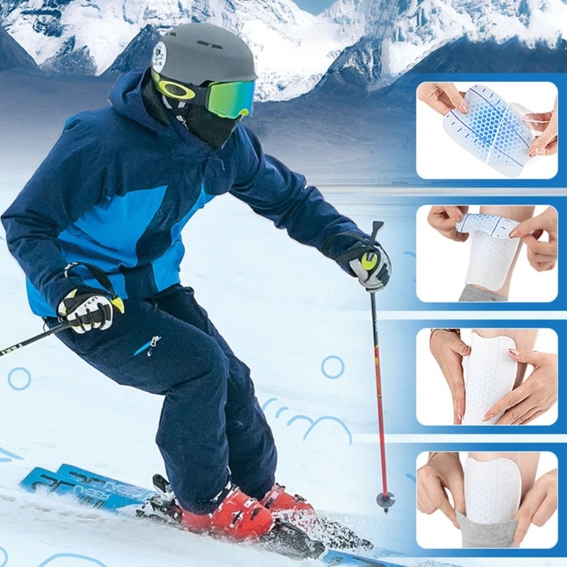 Soft Texture Leg Pads Ensuring Dry Feet and Safety Suitable for Snow Sports
