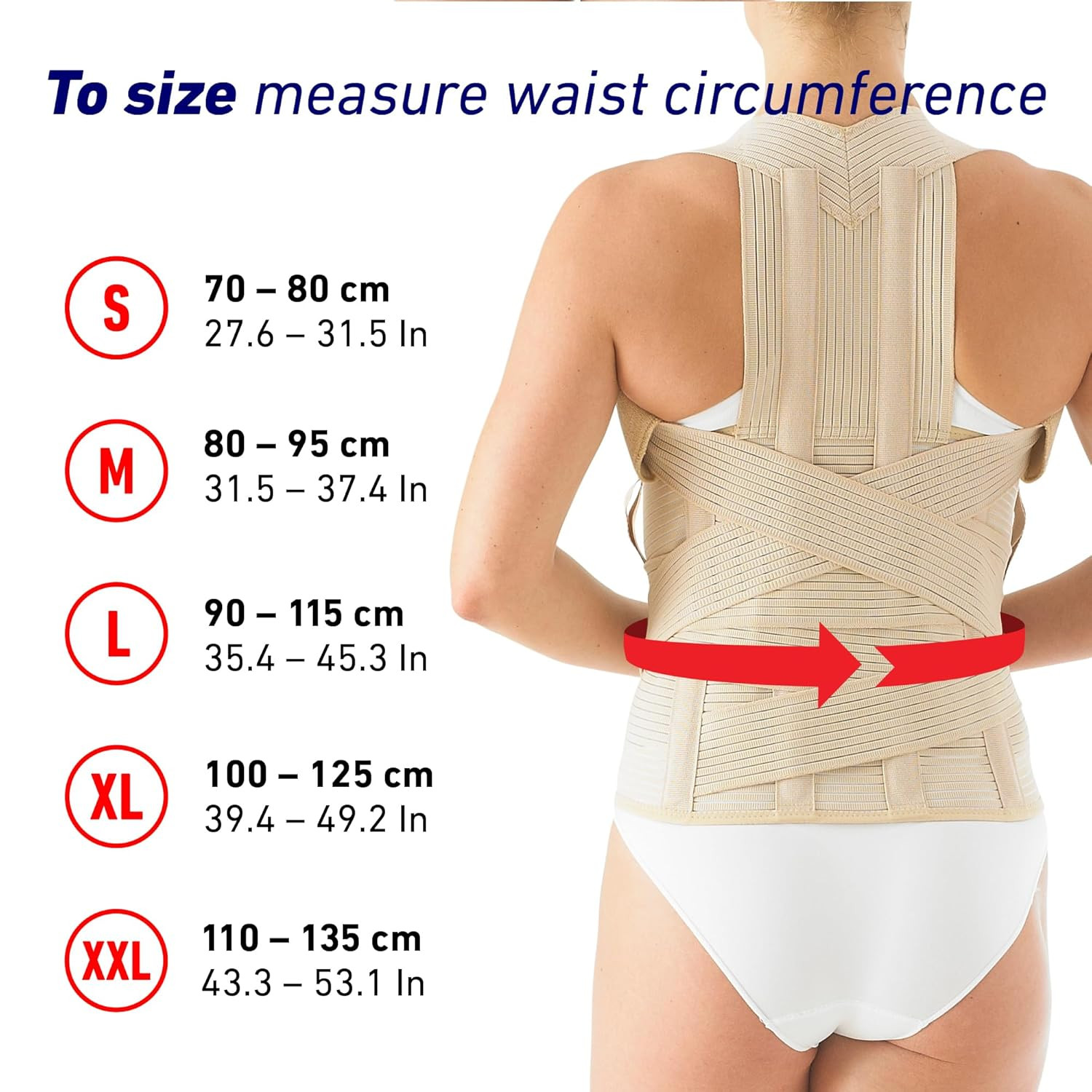 Dorsolumbar Support Brace – Back Support for Early Kyphosis, Rounded Shoulders,