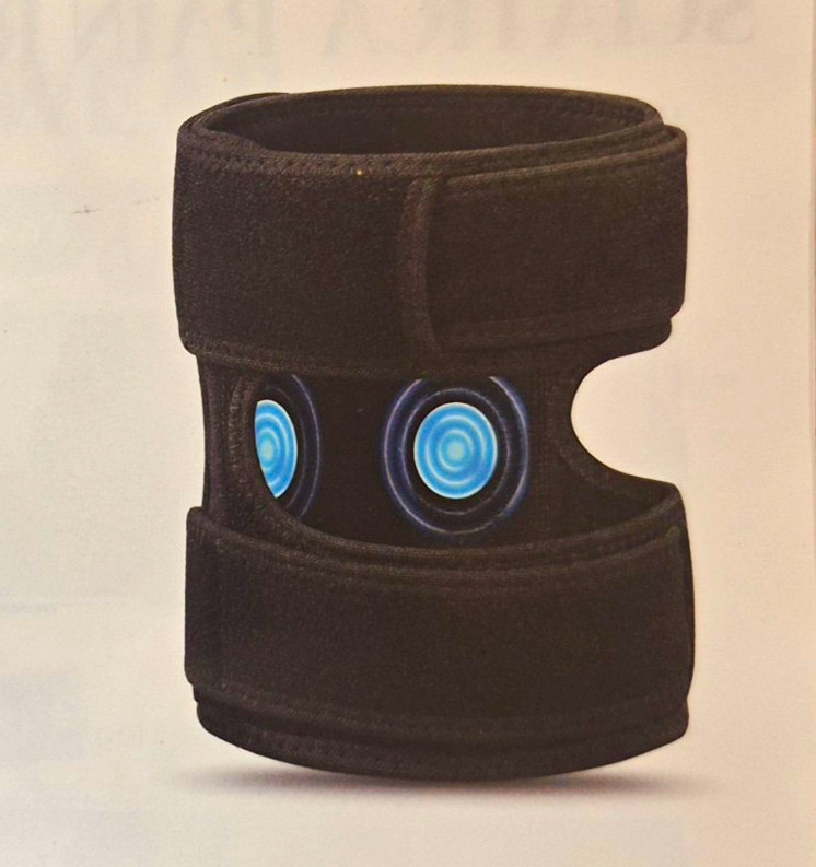 Black Knee Brace Support Stabilizer Wrap, One Size, Unisex Adult