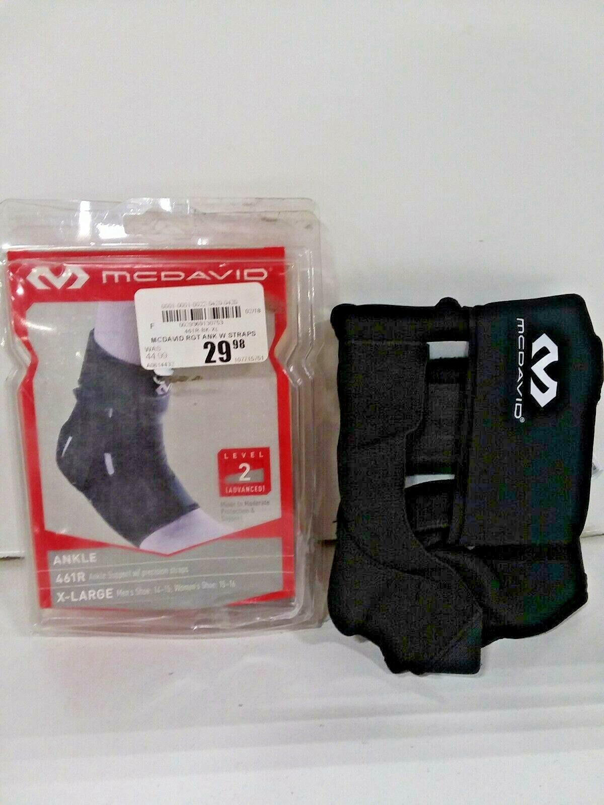NEW McDavid Level 2 Right Ankle Support w/ Precision Straps XL Men’s Shoe 14-15