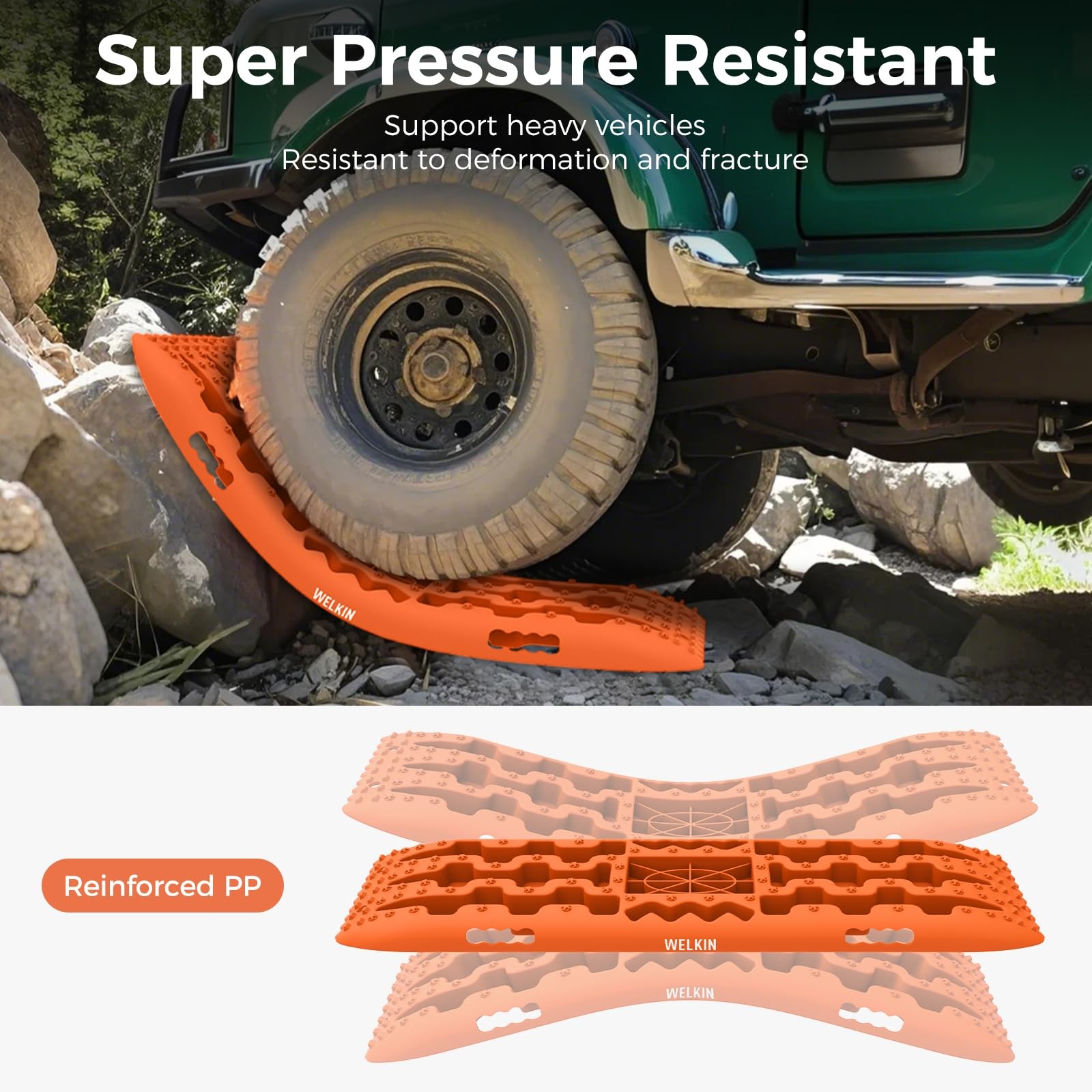 WELKIN 10 TON Traction Boards, Recovery Tracks Mat for Off-Road Vehicles/SUVs…