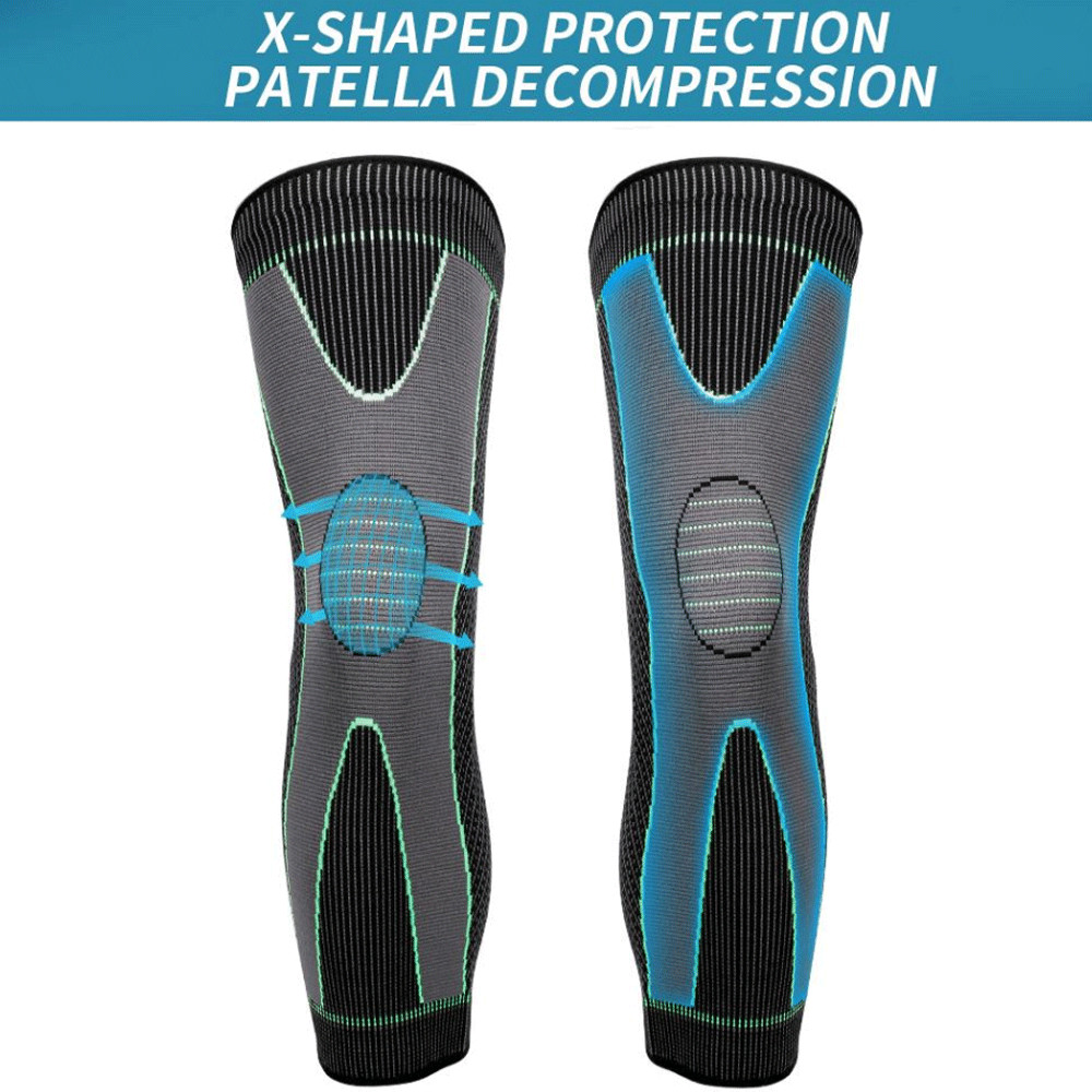 Compression Sleeve Knee Support Full Leg Sports Thigh Brace Protector Men Women