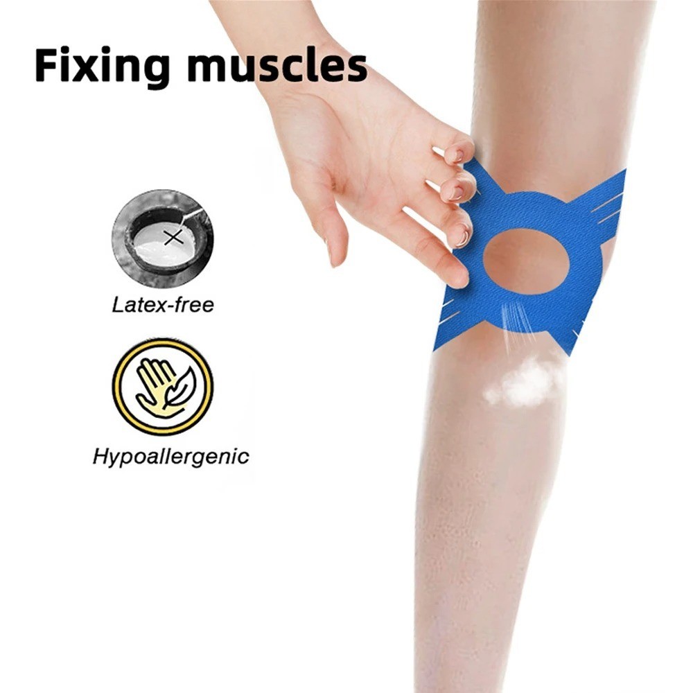 5 pcs Pre Cut Kinesiology Tape for Knee Waterproof Sports Support