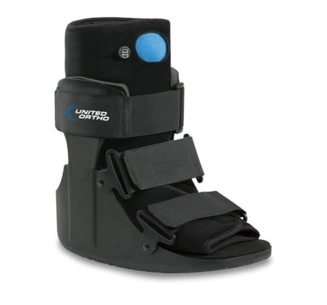 United Ortho USA14115 Short Air Cam Walker Fracture Boot, Medium, Black sh