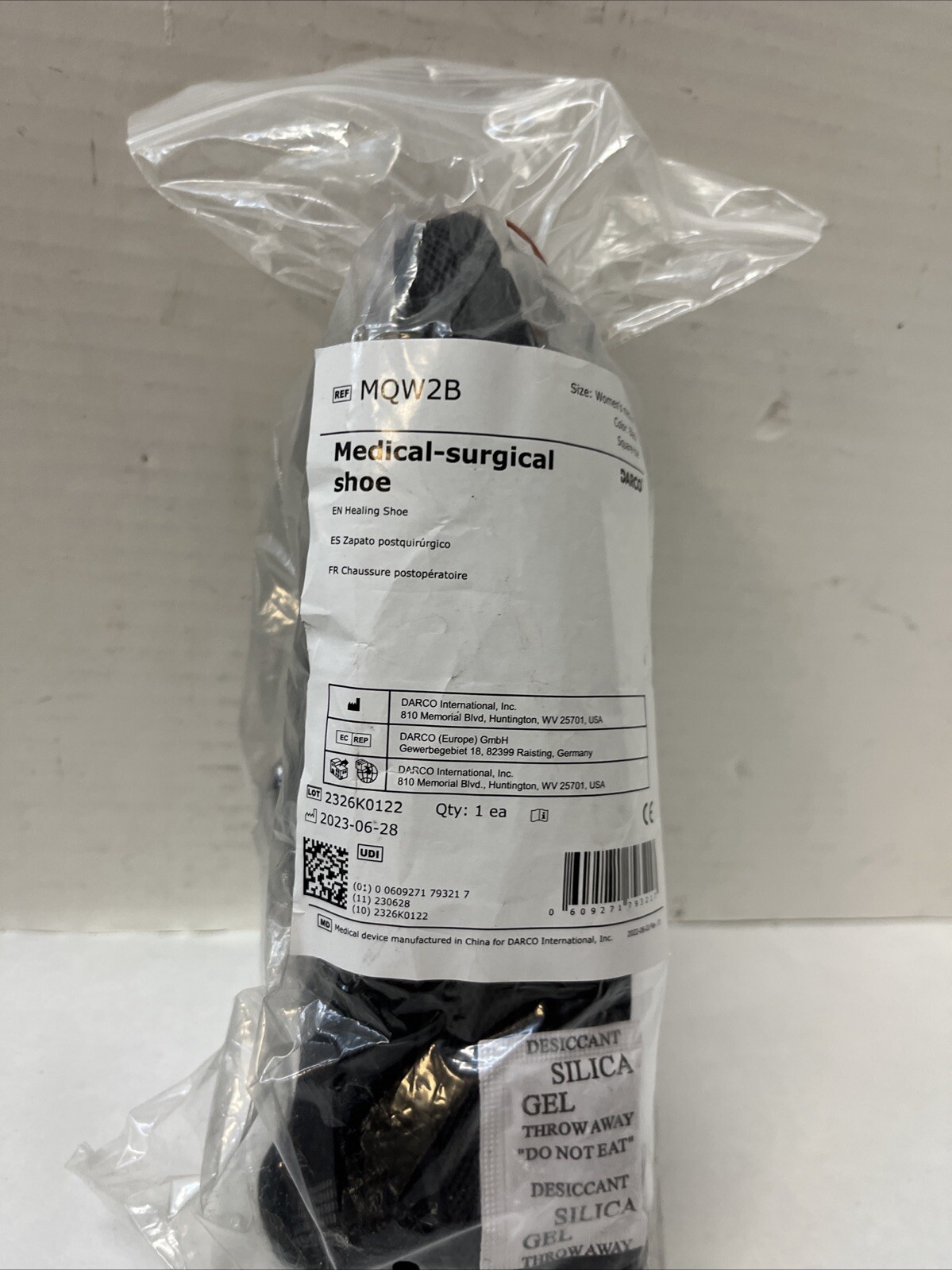 Medical Surgical Shoe Medium MQW2B Qty 1