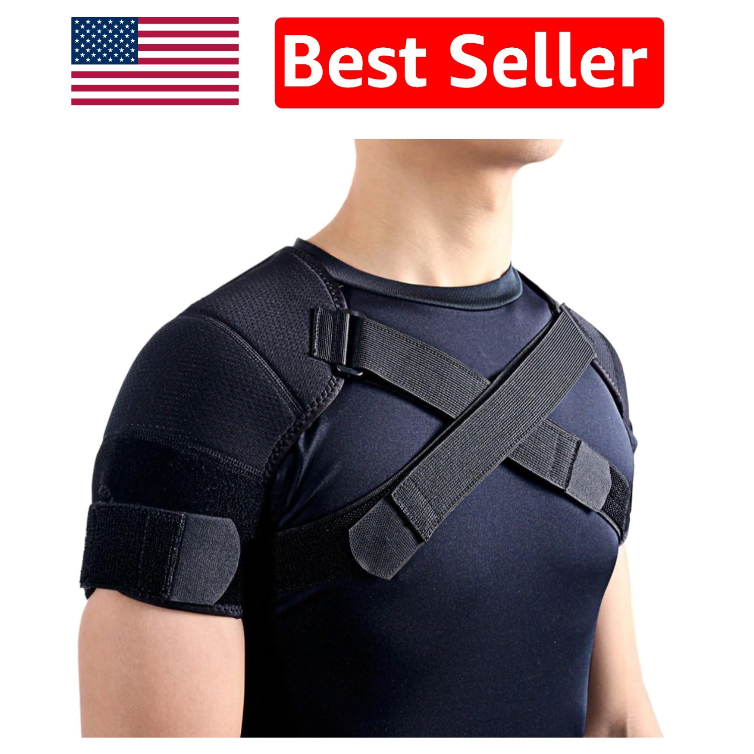 Adjustable Shoulder Strap Support for Enhanced Stability in Sports Activities