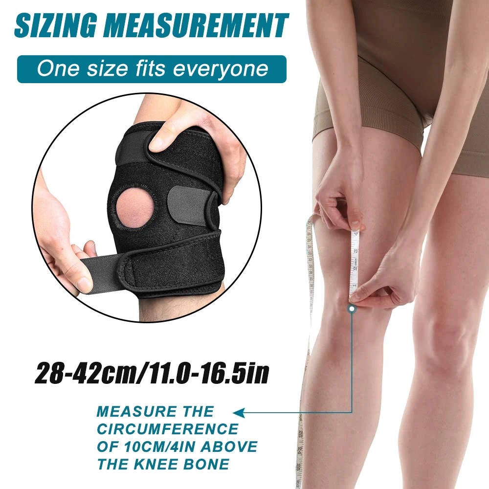 Knee Brace Side Stabilizers Patella Gel Pads Maximum Durable