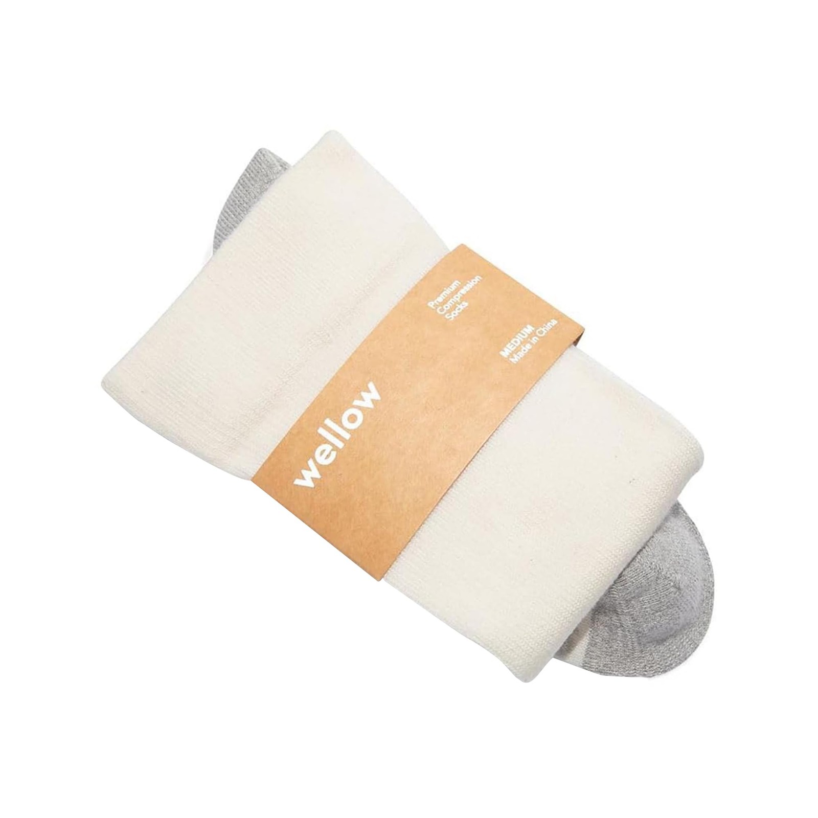 1 Pair Wide Calf Compression Socks Knee High Support 18-25 mmHg Viscose