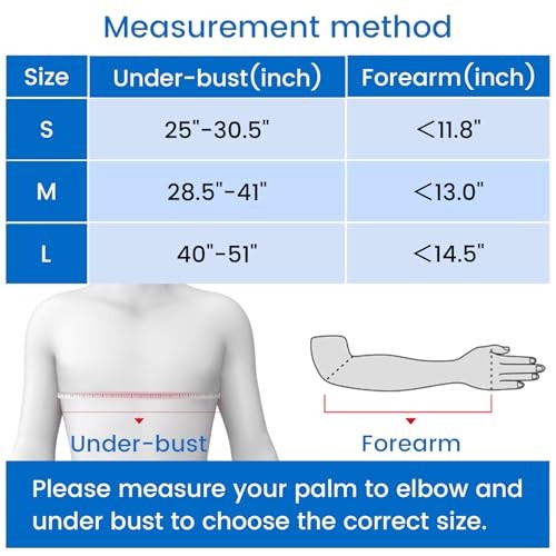 Arm Sling Shoulder Immobilizer with Waist Strap, Large Mesh Version-Right hand