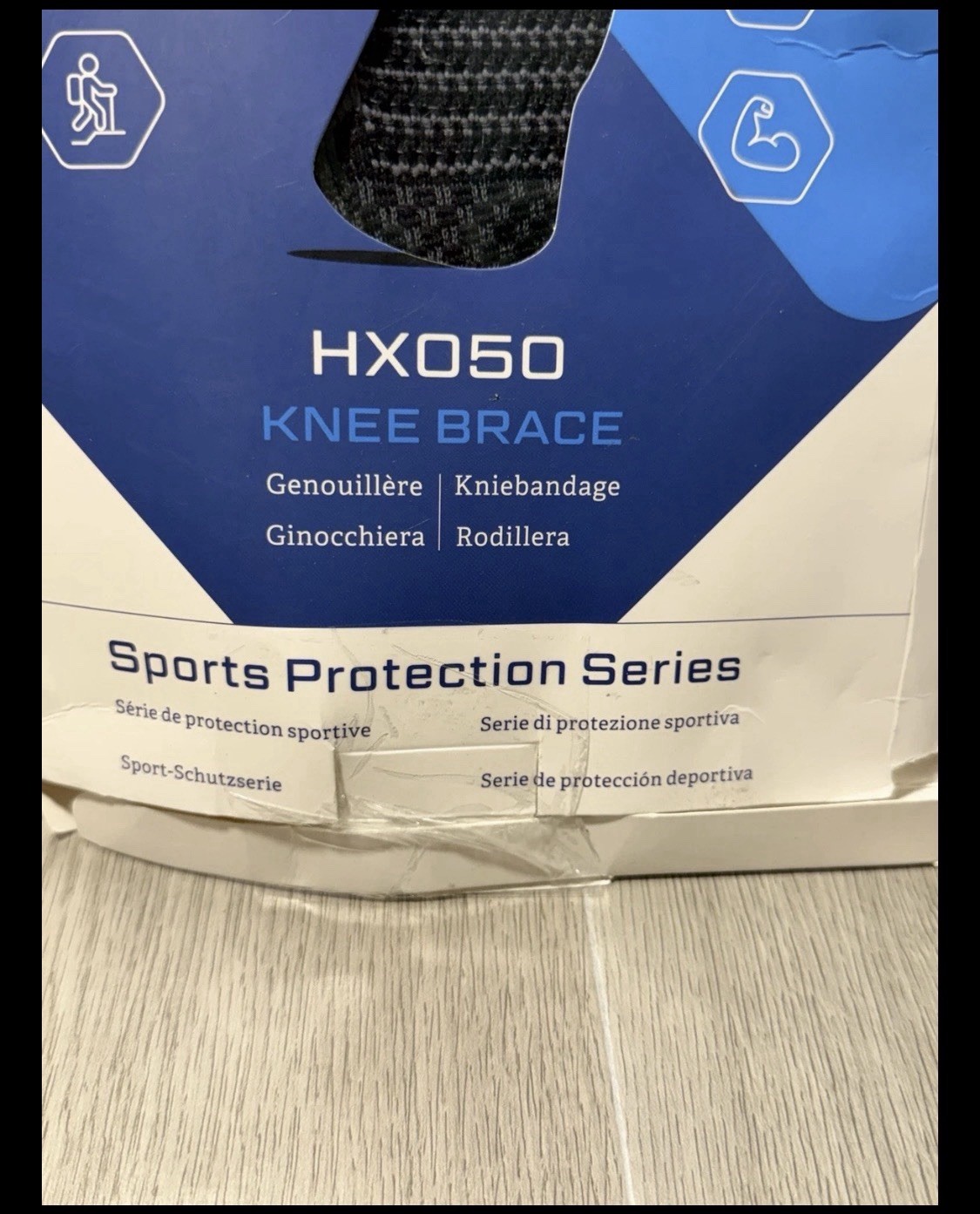 Medical Knee Compression Sleeve Brace, New Damaged Box