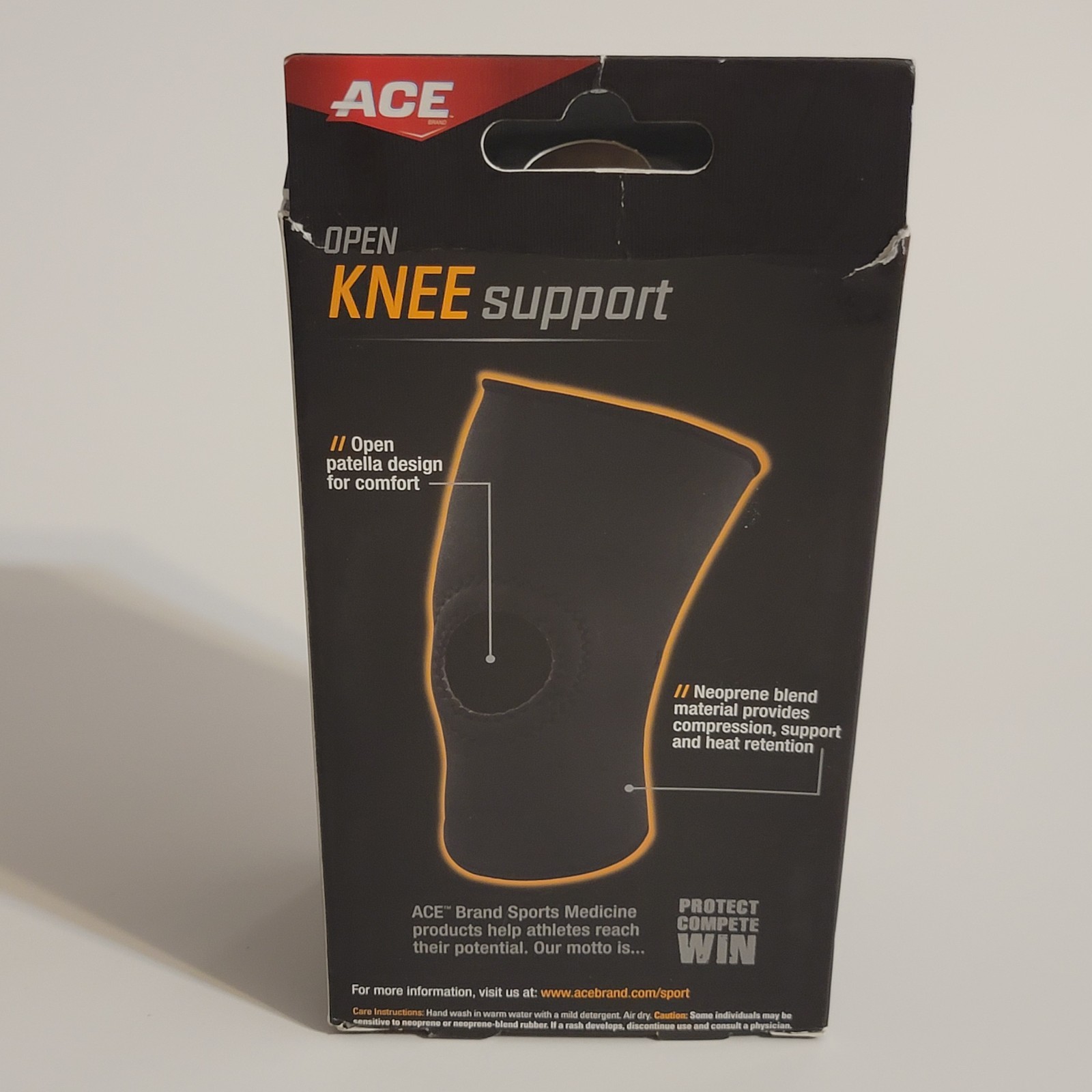 ACE Compression OPEN Knee Support ~ Mild Support, All Sports, Size XL