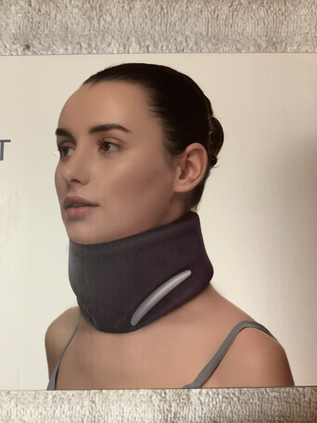 Ergonomic V-Shaped Neck Brace for Neck Pain Relief and Support, Throat-Friendly