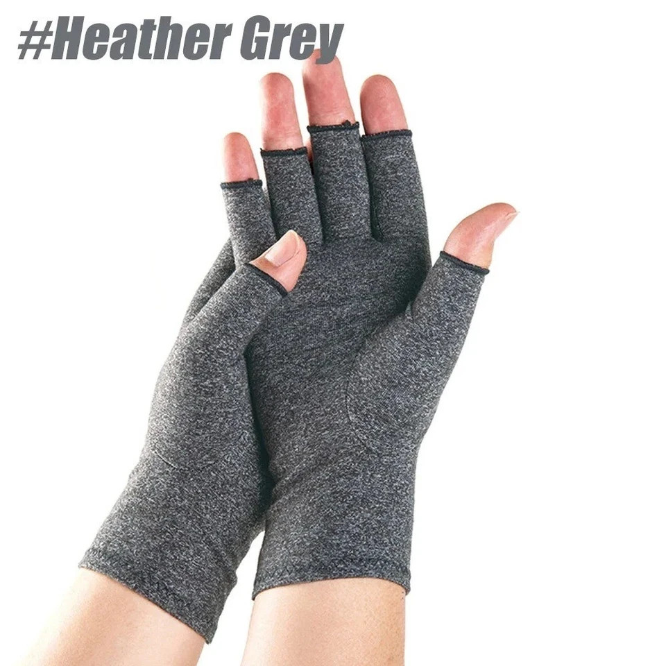 Arthritis Compression Gloves Fingerless Hand Support Carpal Tunnel Pain Relief