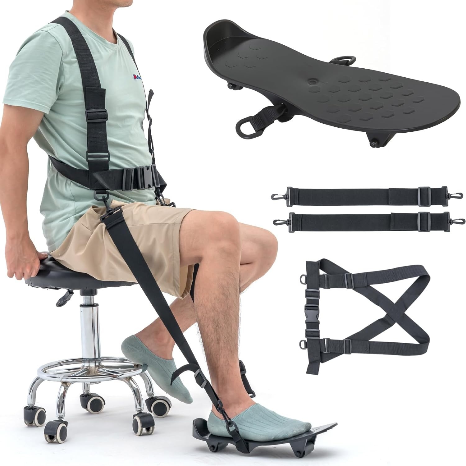 Knee Replacement Recovery Aids Kit for Knee Glide Large Size，Wearable, Hands-Fre
