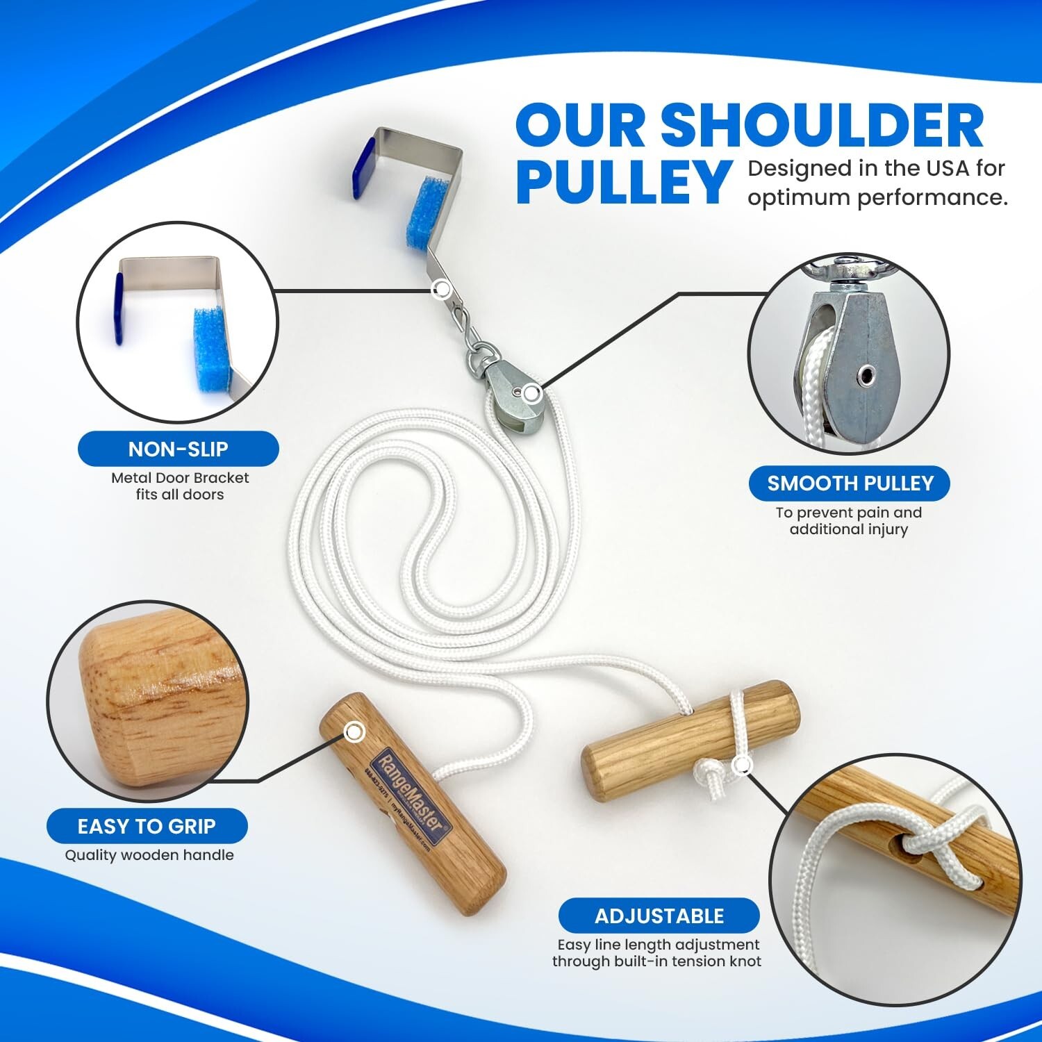 Portable Econo Ranger Shoulder Pulley – Aid Post-Surgery, Increase Mobility