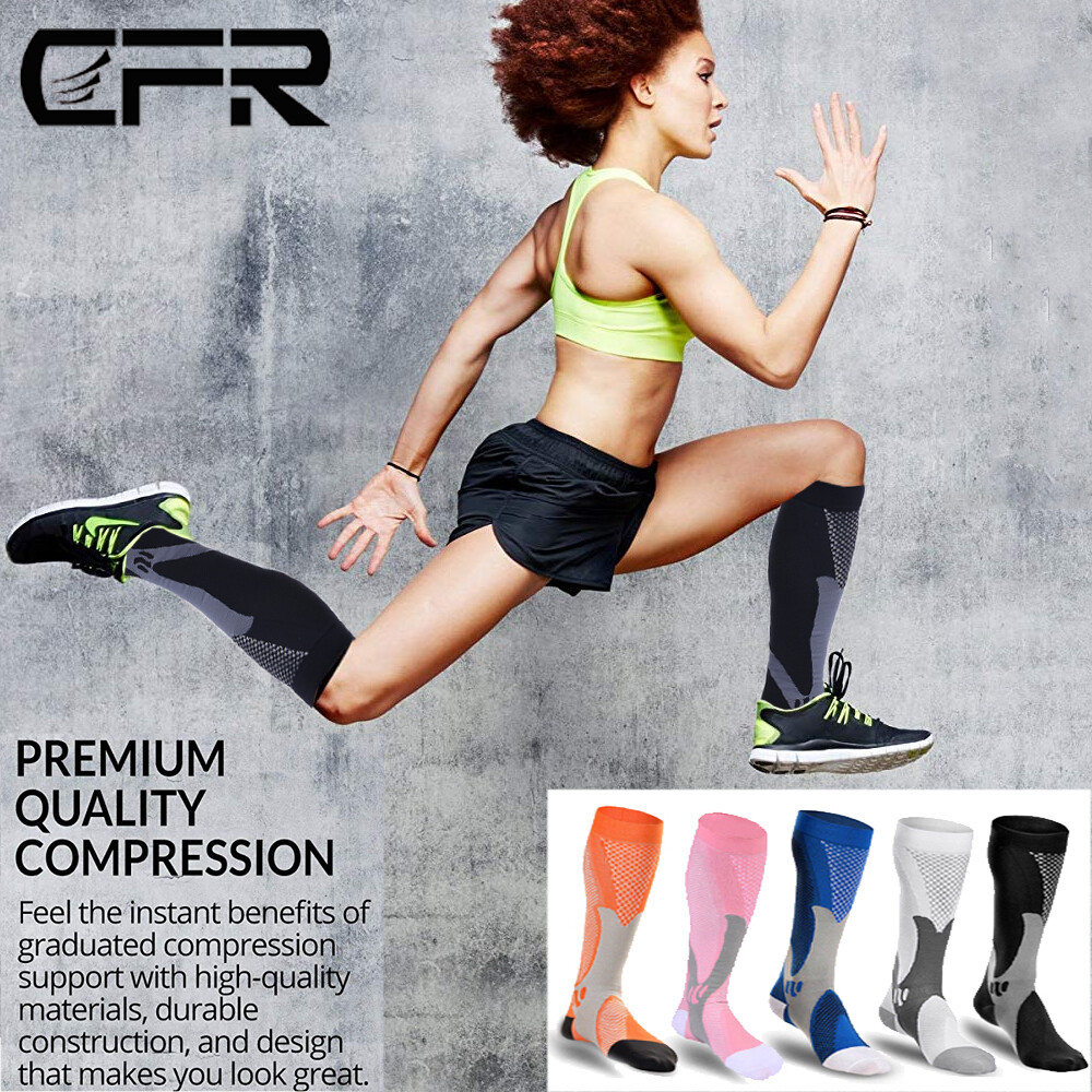 Copper Compression Socks 20-30mmHg Graduated Support Mens Womens Sport Medical