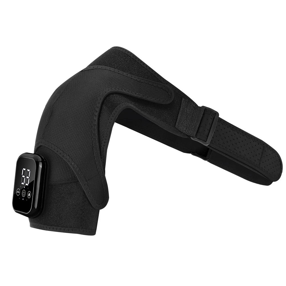 Electric Shoulder Massager Heated Shoulder Brace with Vibration for Pain Relief