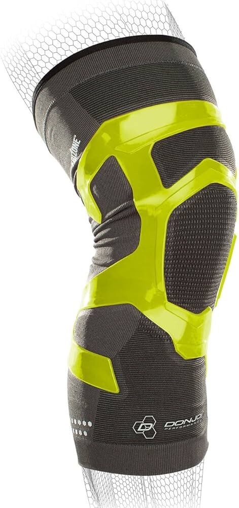 DonJoy Performance TRIZONE Compression Knee Sleeve in Slime Green – XL Left Leg