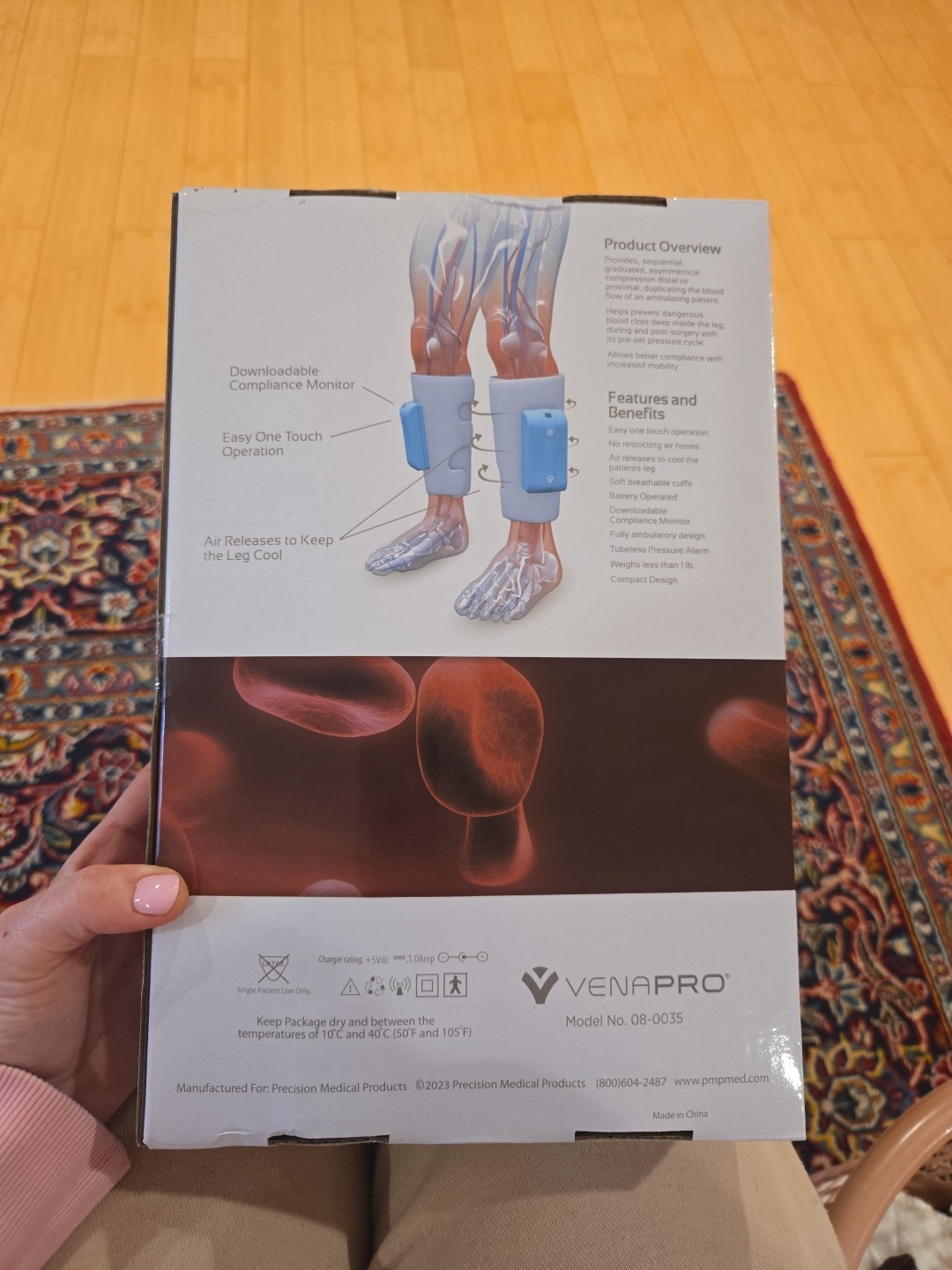VenaPRO Leg Compression Cuff Blood Flow Therapy