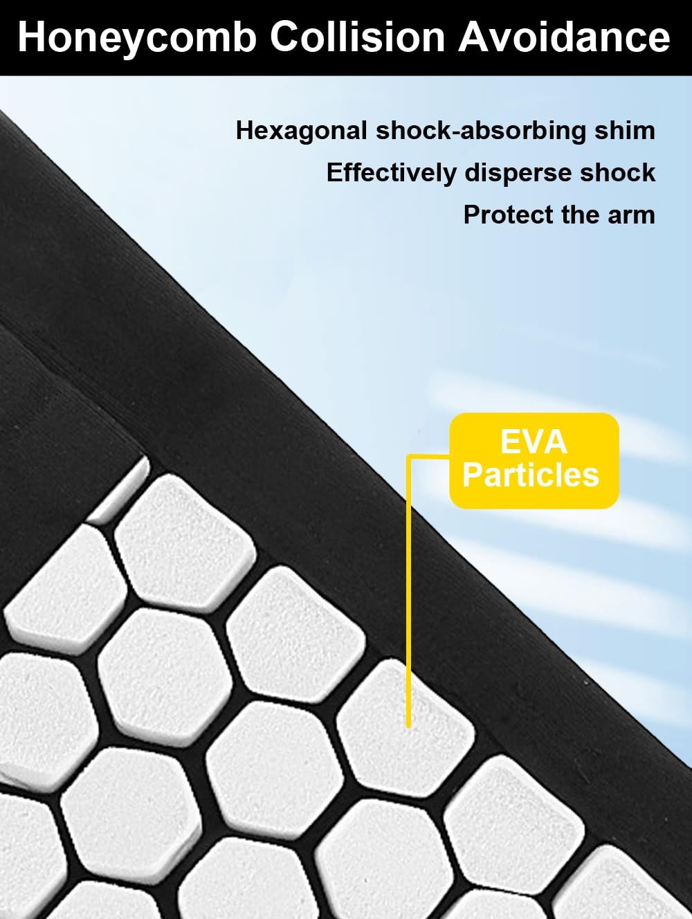 2 PCS Honeycomb Anti Collision Padded Arm Sleeves Basketball Football Sport