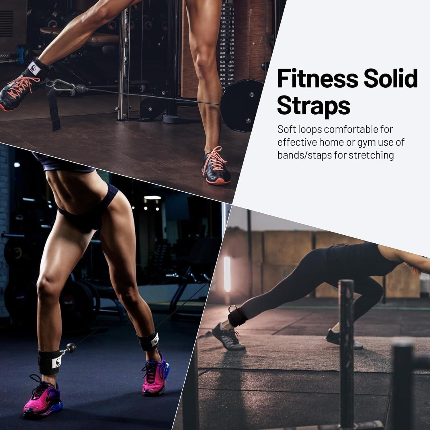 Cable Machine Ankle Strap for Glutes & Leg Workouts – Adjustable Cuff